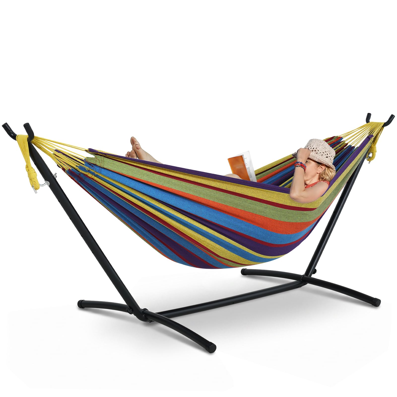 Lazy Daze Double Hammock with 9-Foot Stand and Carry Case