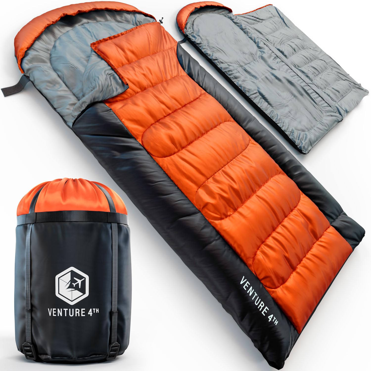 VENTURE 4TH Camping Sleeping Bag in Single, XXL or Double