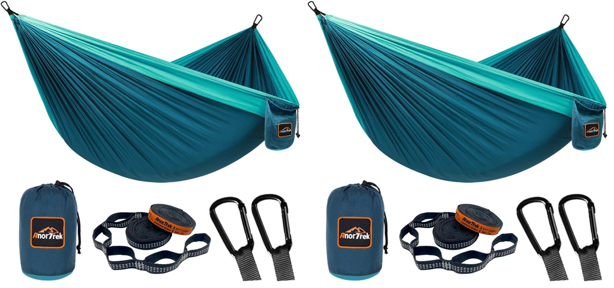 AnorTrek Lightweight Camping Hammock with Tree Straps