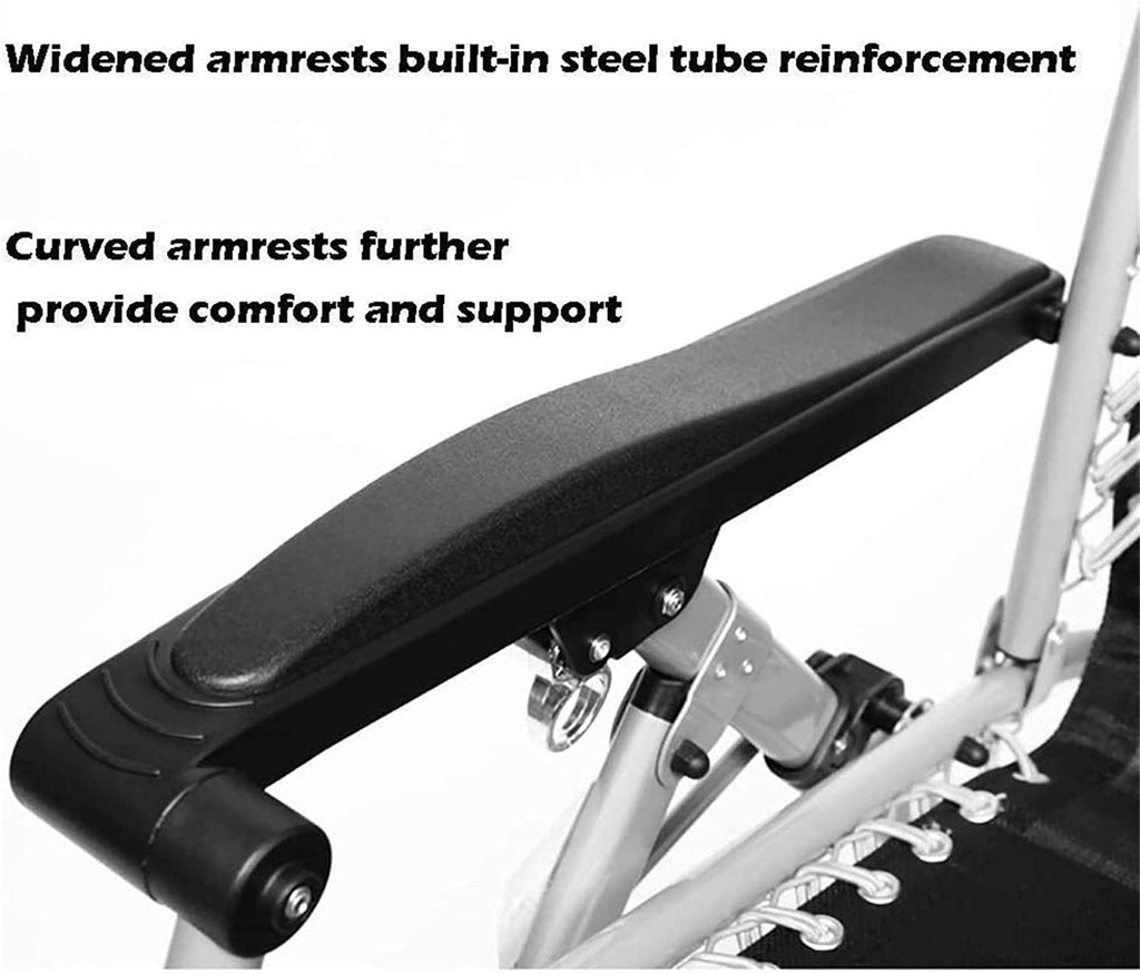 Lightweight Zero-Gravity Reclining Camping Chair with Cushion