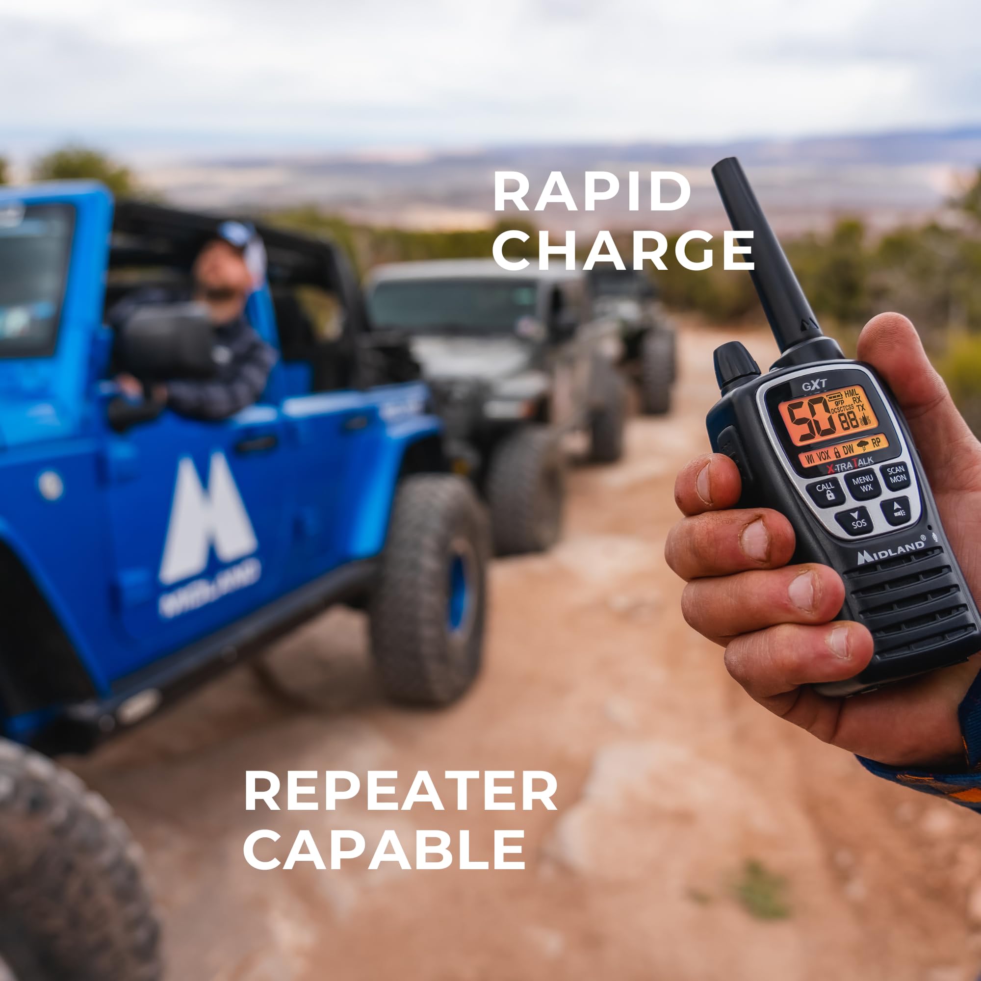 Midland GXT1000 Long-Range 50-Channel GMRS Radio Set