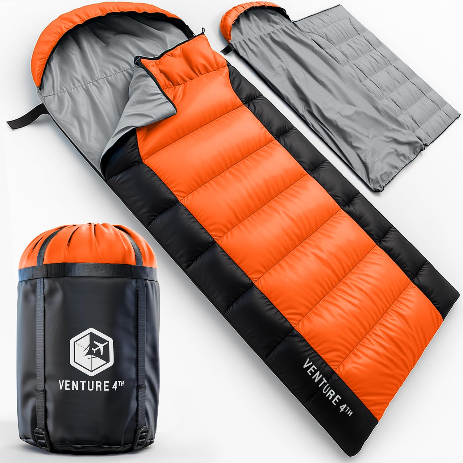 VENTURE 4TH Camping Sleeping Bag in Single, XXL or Double