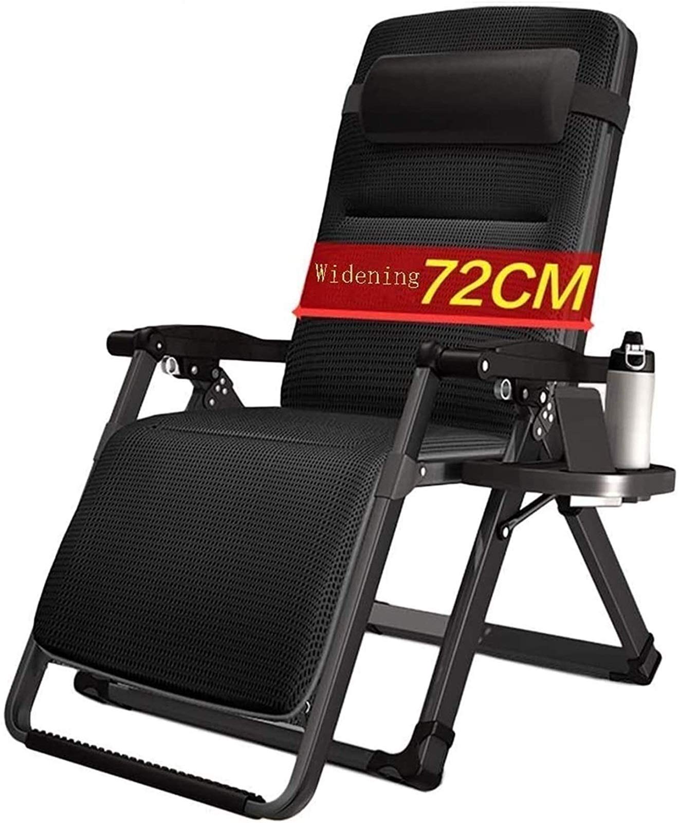 Lightweight Zero-Gravity Reclining Camping Chair with Cushion
