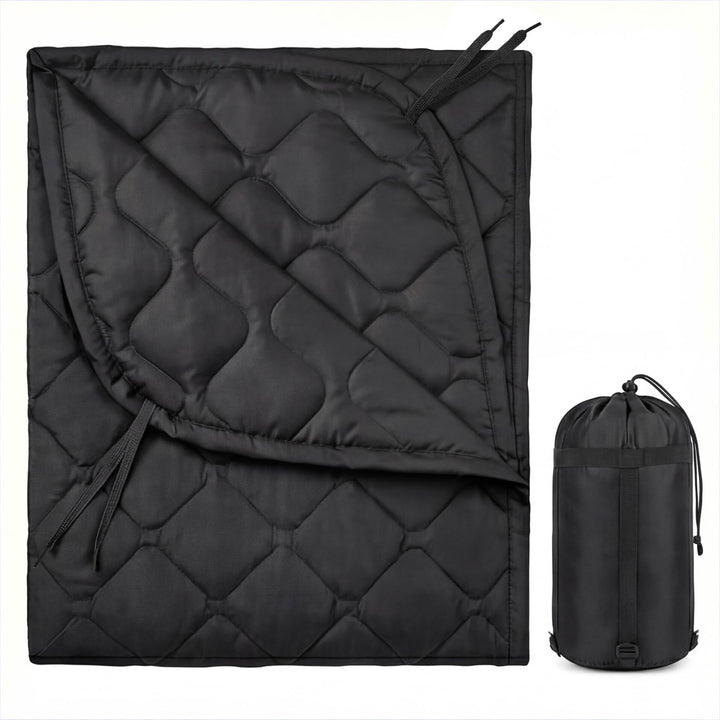 LHUTOR Insulated Camping Blanket with Compression Bag