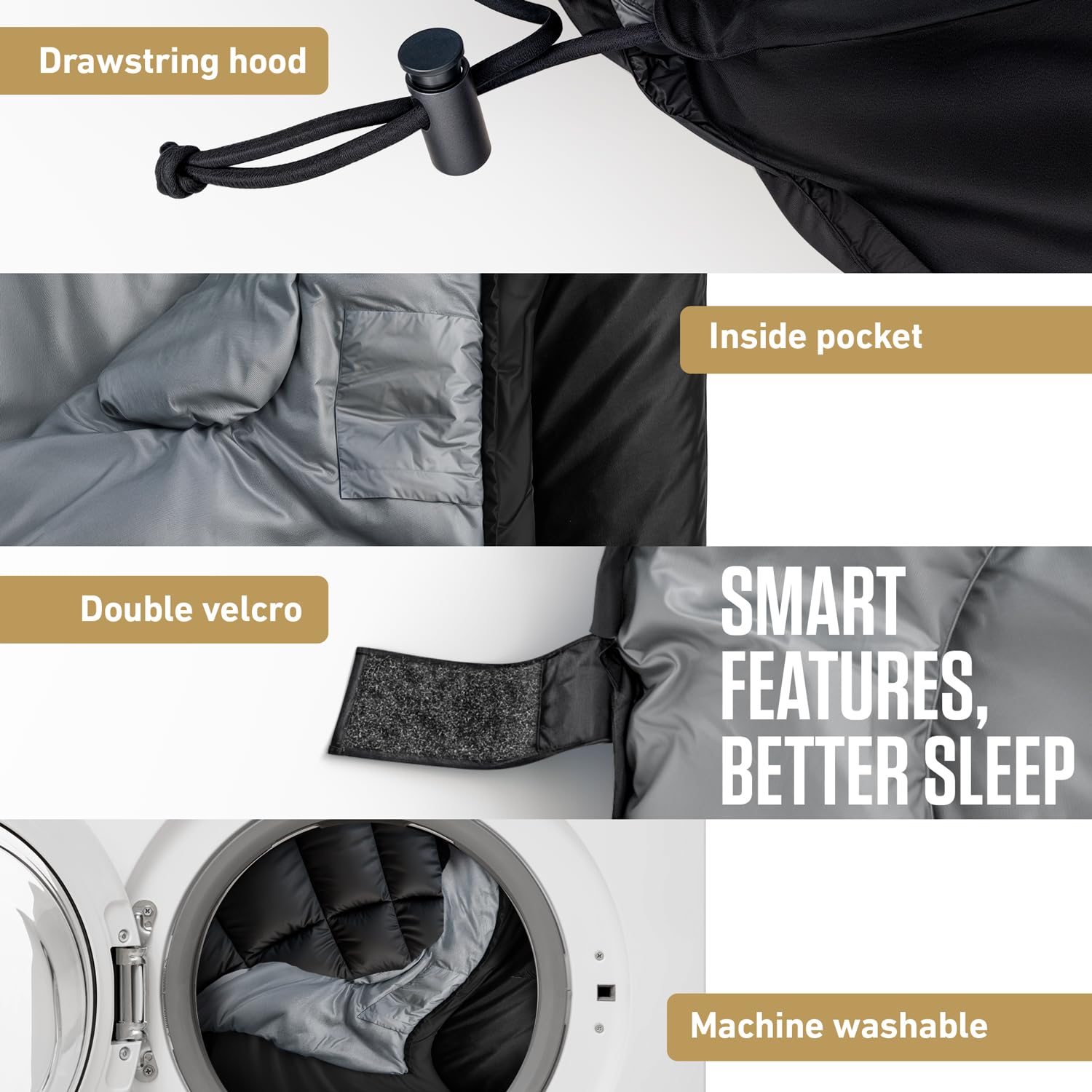 VENTURE 4TH Camping Sleeping Bag in Single, XXL or Double