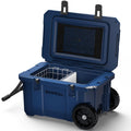 55-Quart Wheeled Hard-Sided Camping Cooler with Cup Holders