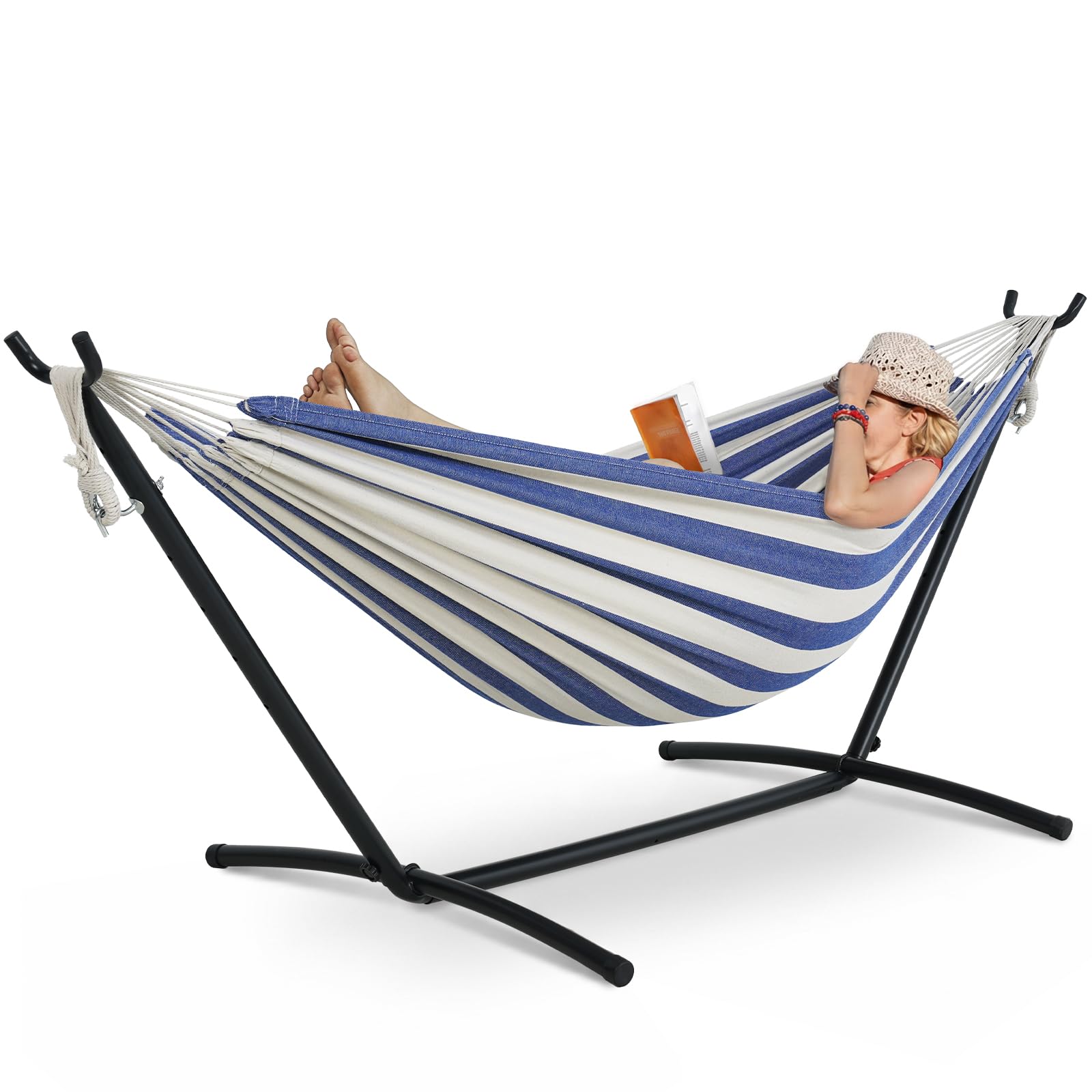 Lazy Daze Double Hammock with 9-Foot Stand and Carry Case