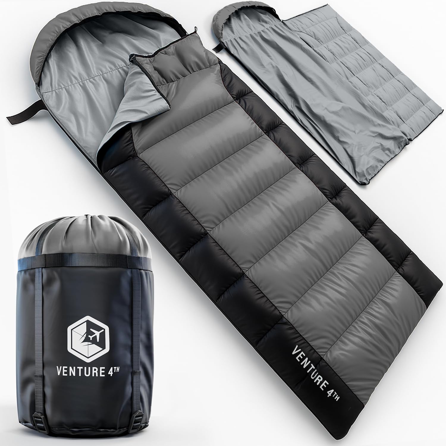 VENTURE 4TH Camping Sleeping Bag in Single, XXL or Double