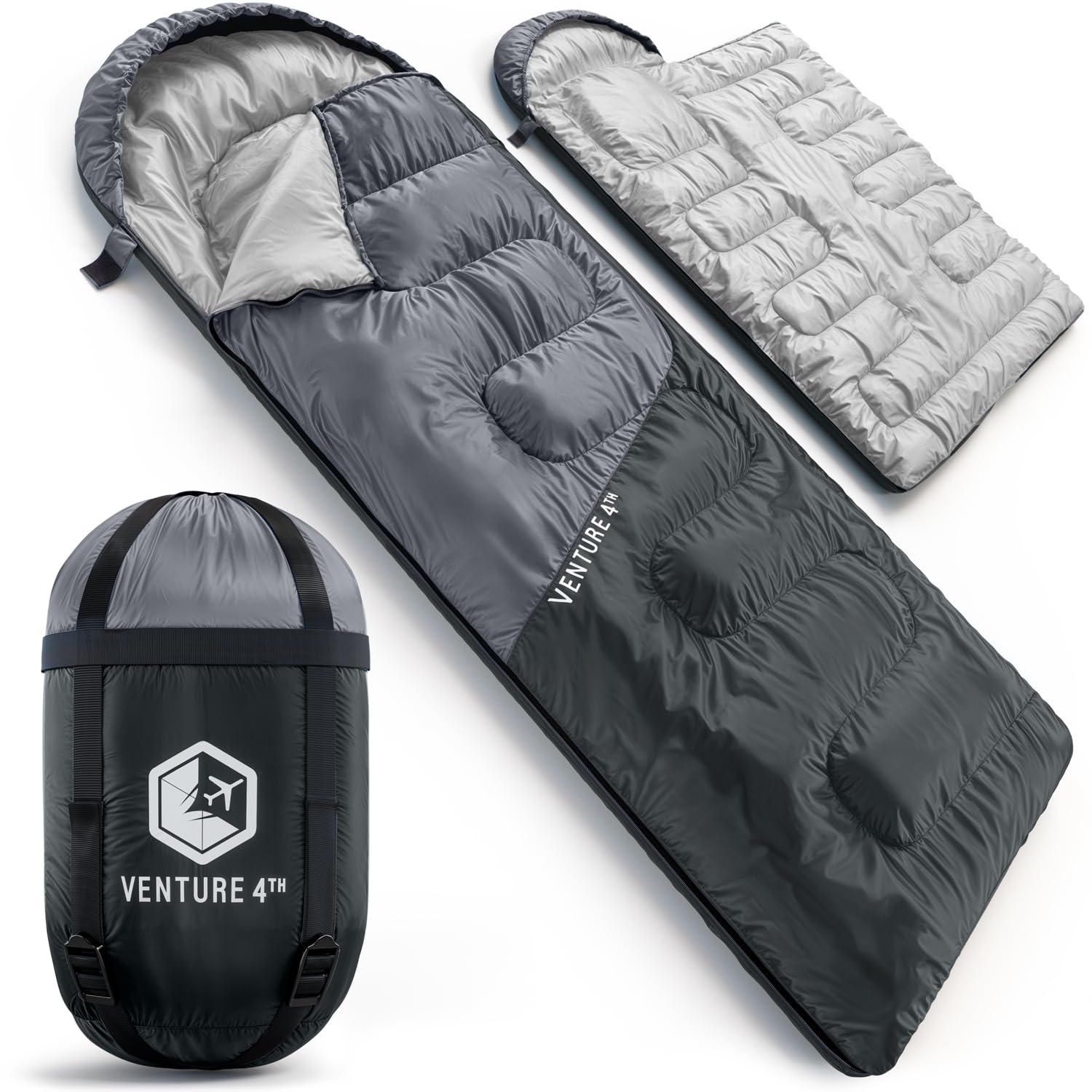 VENTURE 4TH Camping Sleeping Bag in Single, XXL or Double