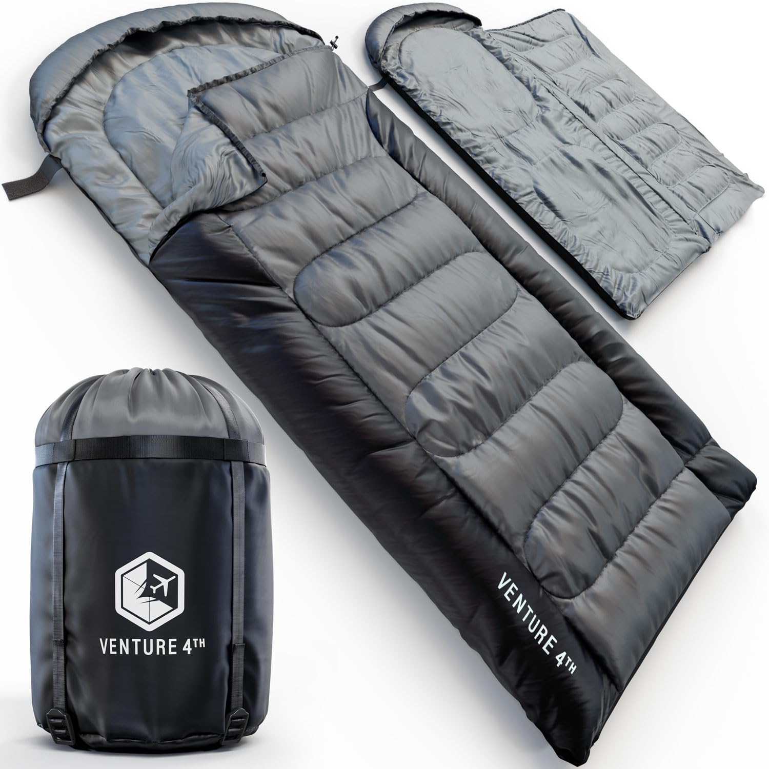 VENTURE 4TH Camping Sleeping Bag in Single, XXL or Double