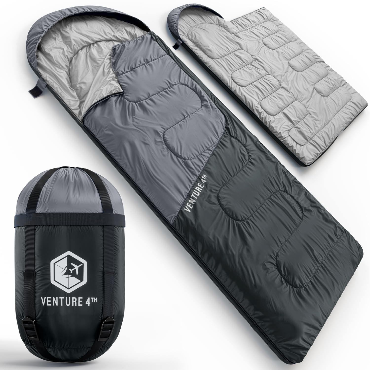 VENTURE 4TH Camping Sleeping Bag in Single, XXL or Double