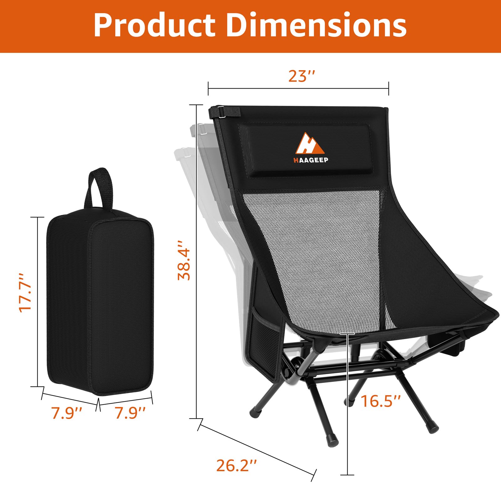 EVER ADVANCED Low-Profile Beach Chair with Cup Holder