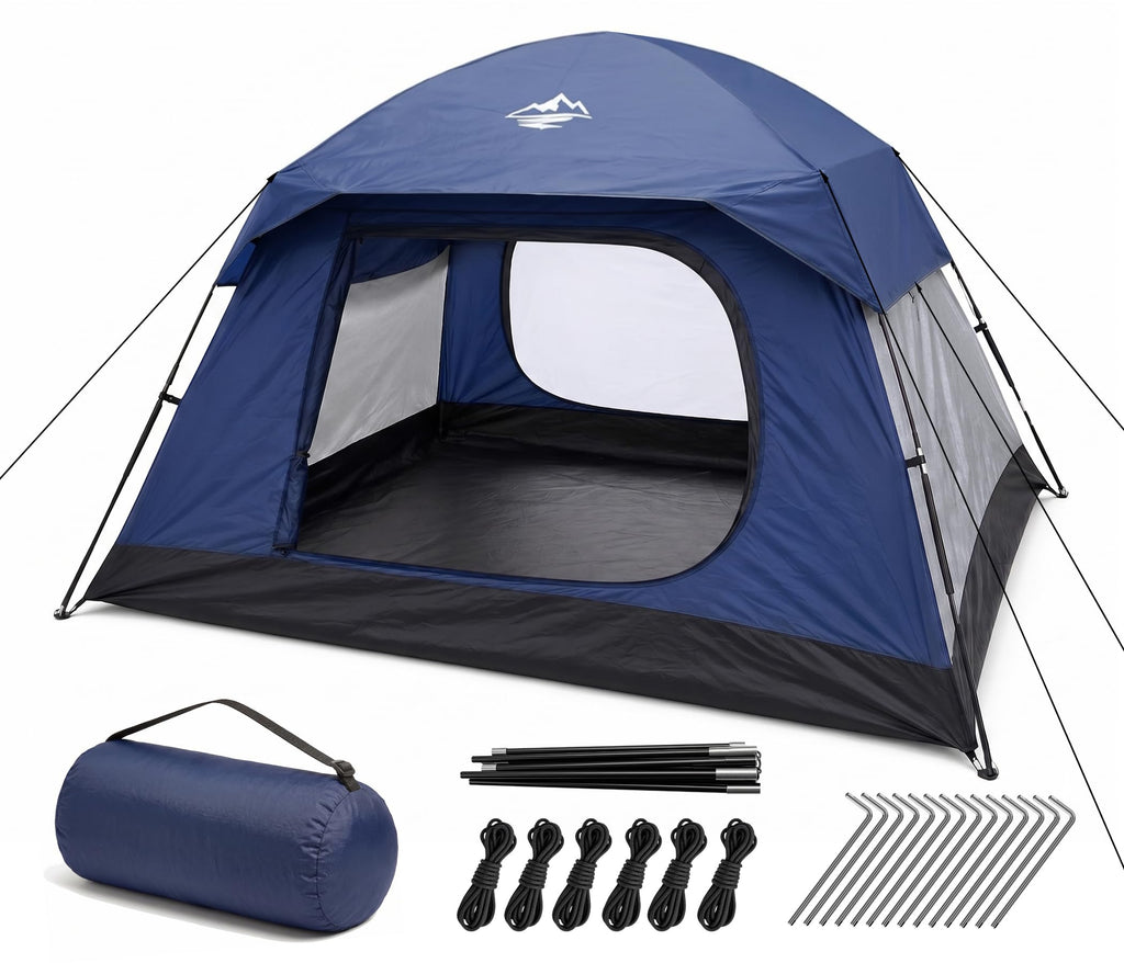 Purebox 4-Person Waterproof Camping Tent with Rainfly