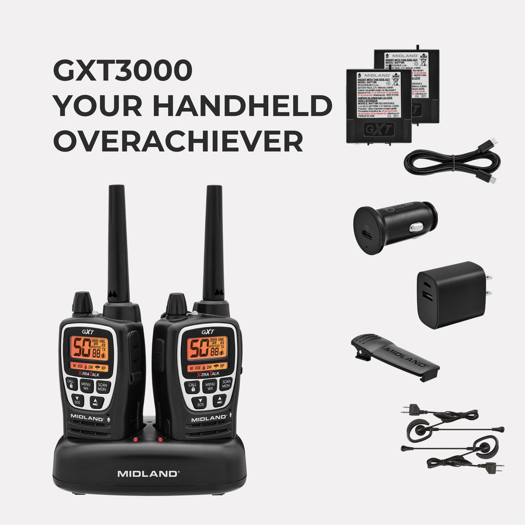 Midland GXT1000 Long-Range 50-Channel GMRS Radio Set