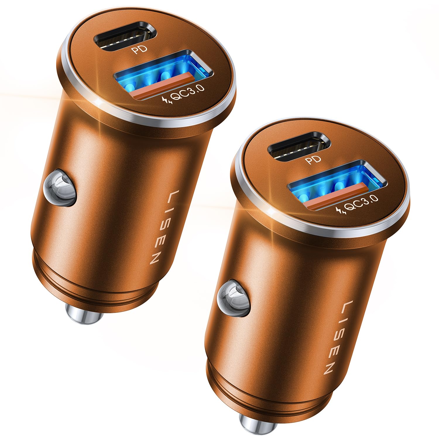 LISEN 95W Dual-Port USB-C Fast Car Charger Adapter