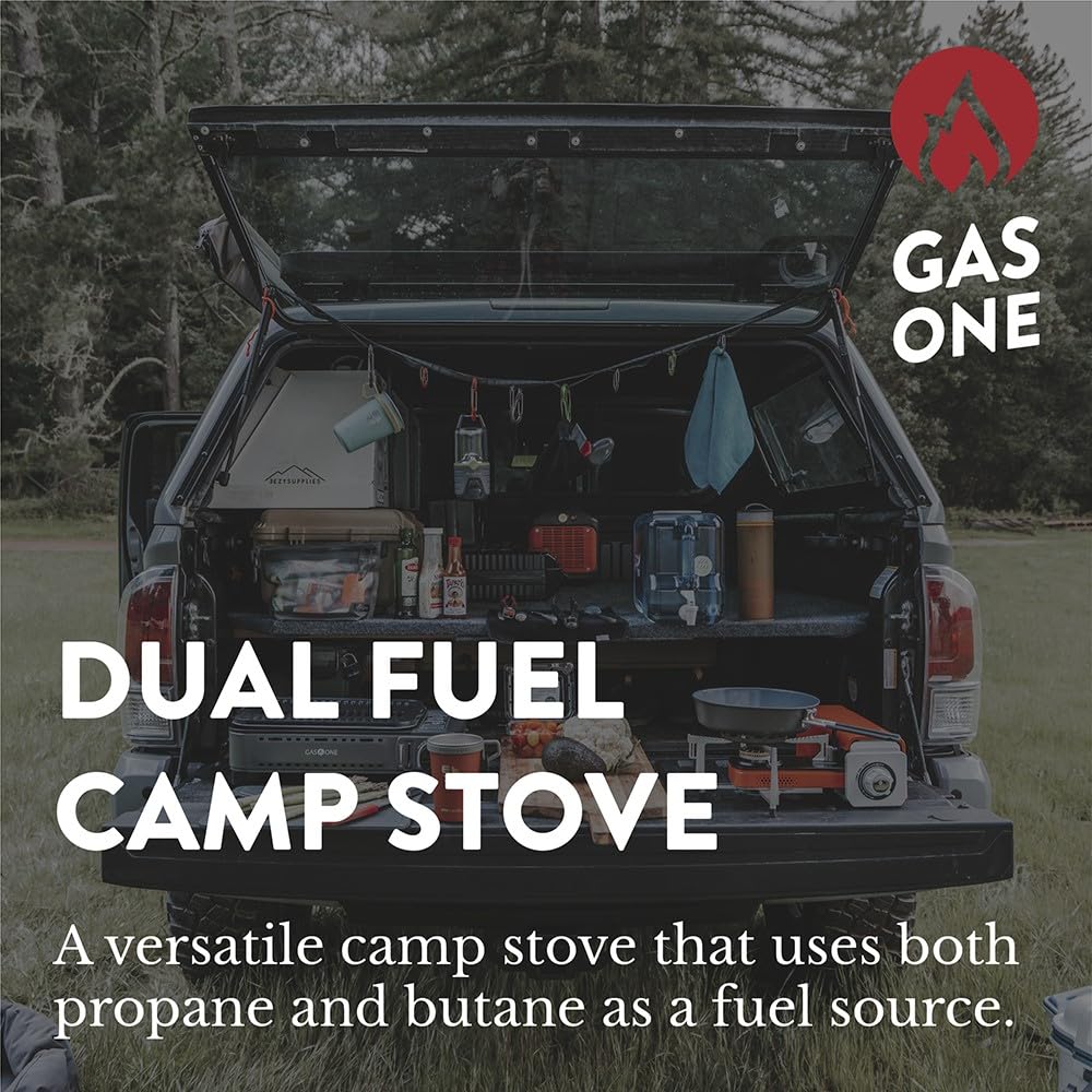 Gas One Dual-Fuel Propane and Butane Camping Stove with Case