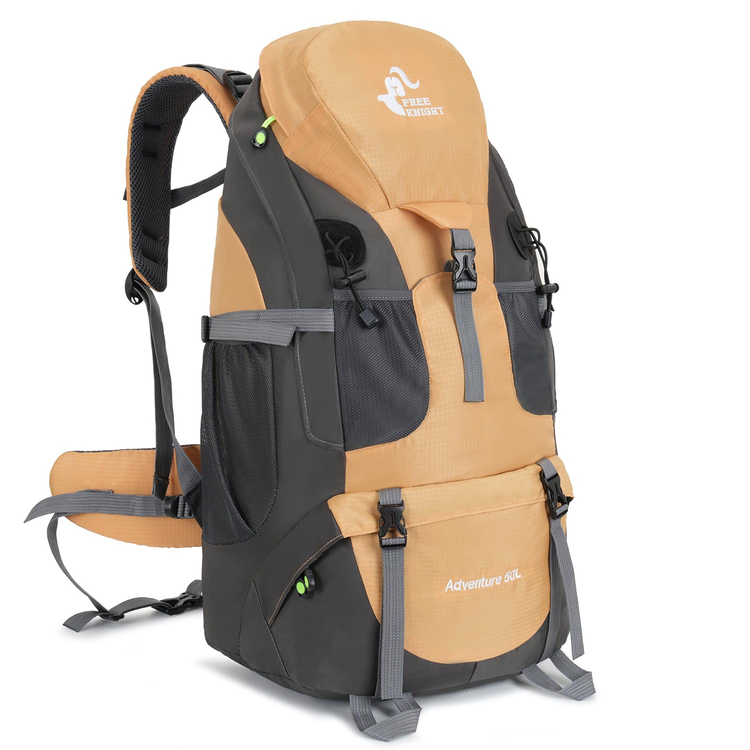 Bseash 50L Water-Resistant Lightweight Hiking Backpack