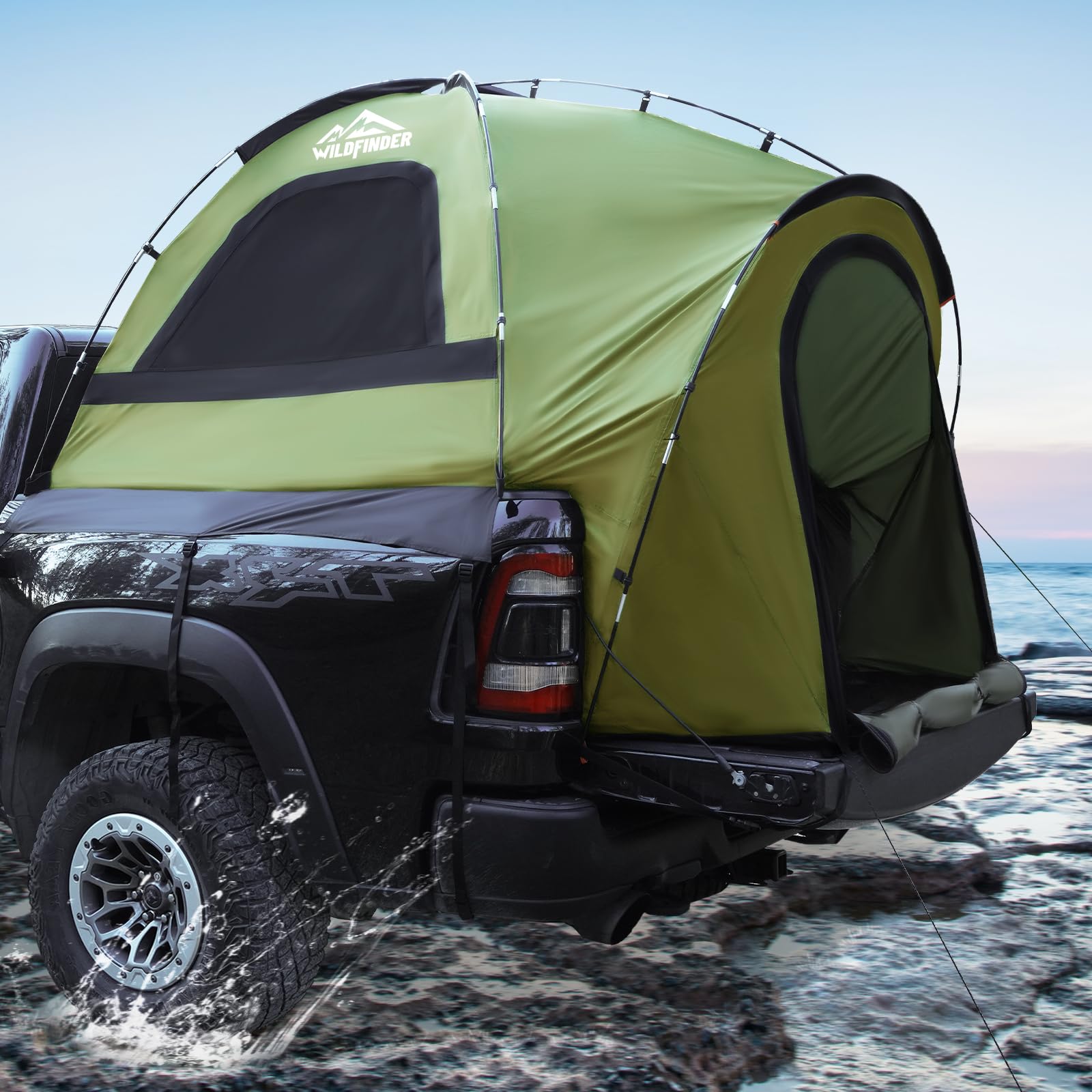 Waterproof PU3000mm 2–3 Person Pickup Truck Bed Tent
