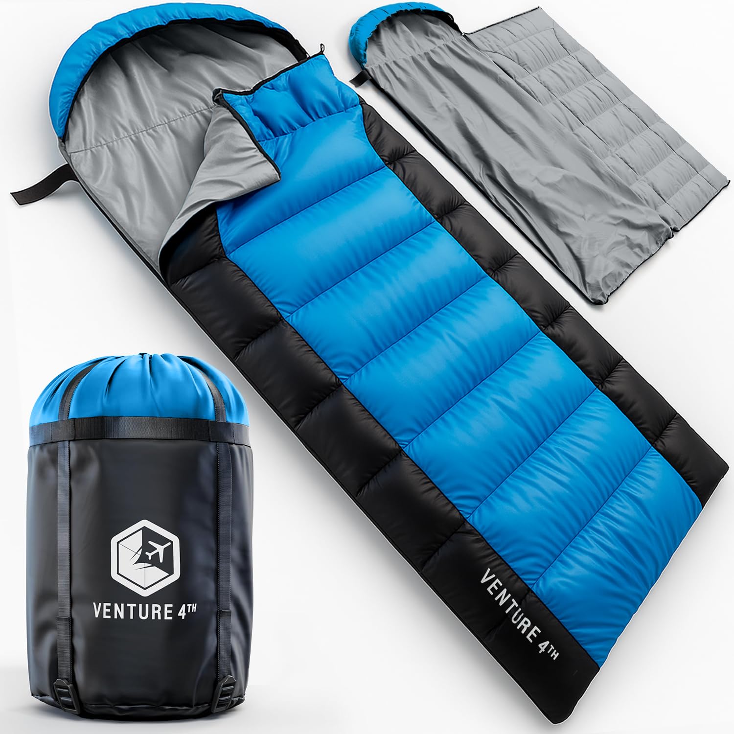 VENTURE 4TH Camping Sleeping Bag in Single, XXL or Double