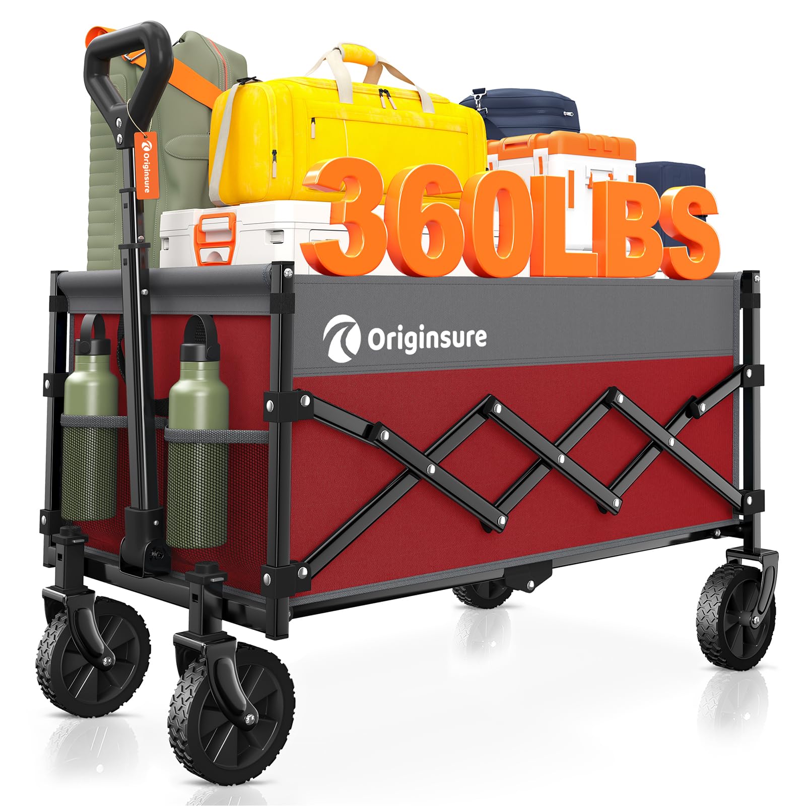 Originsure Collapsible Utility Wagon for Family Outings