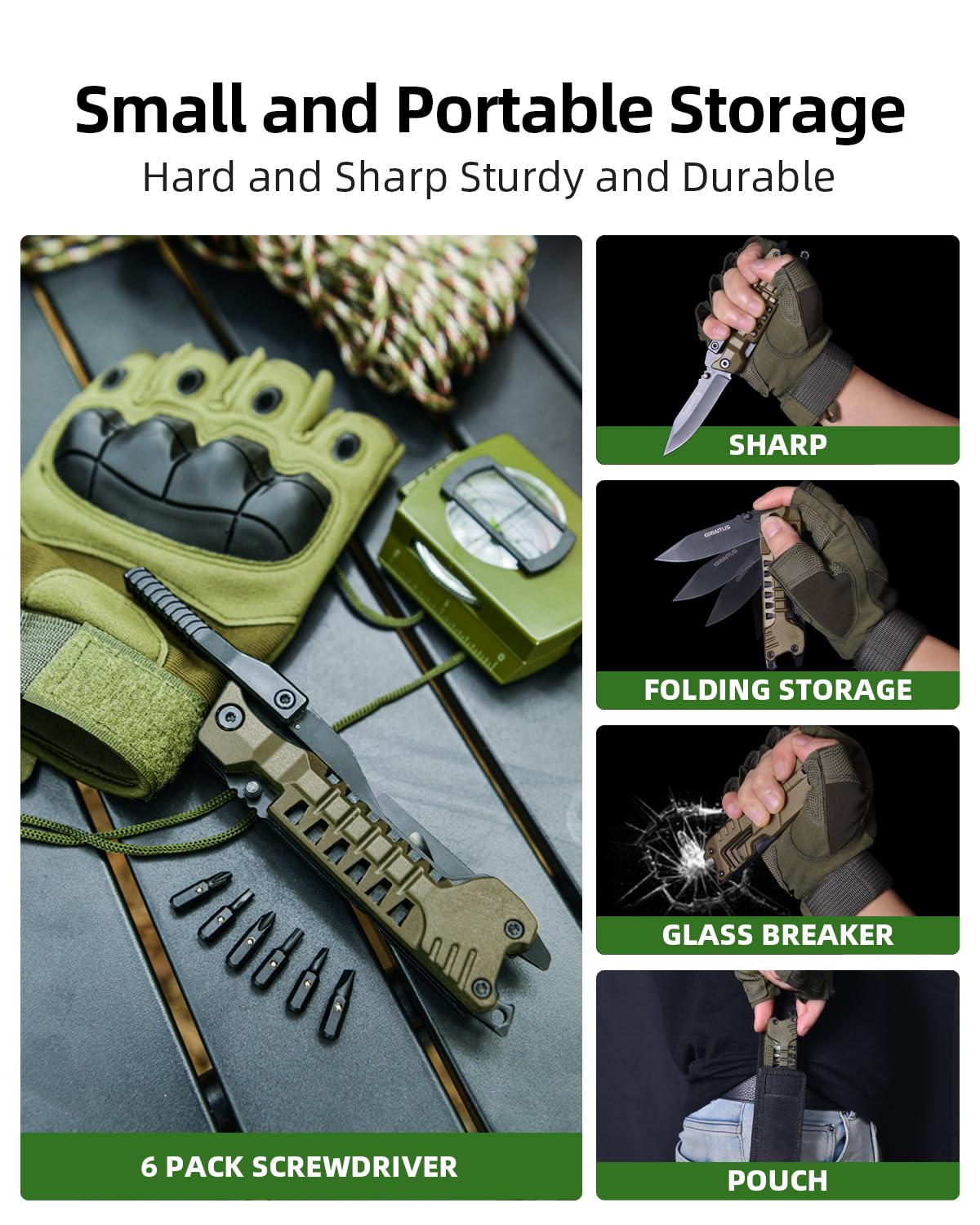 17-in-1 Survival Multitool Knife with Fire Starter