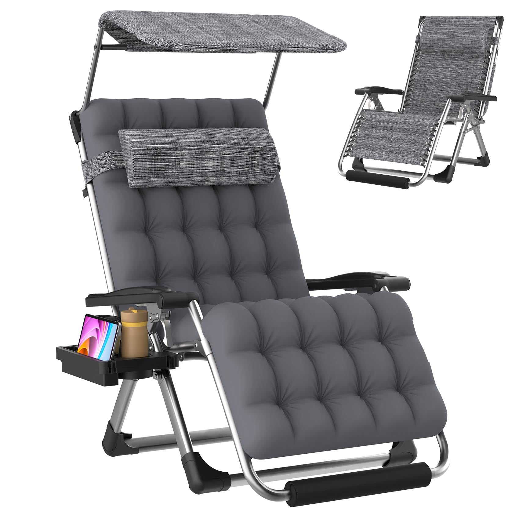 Suteck Zero-Gravity Reclining Chair with Canopy