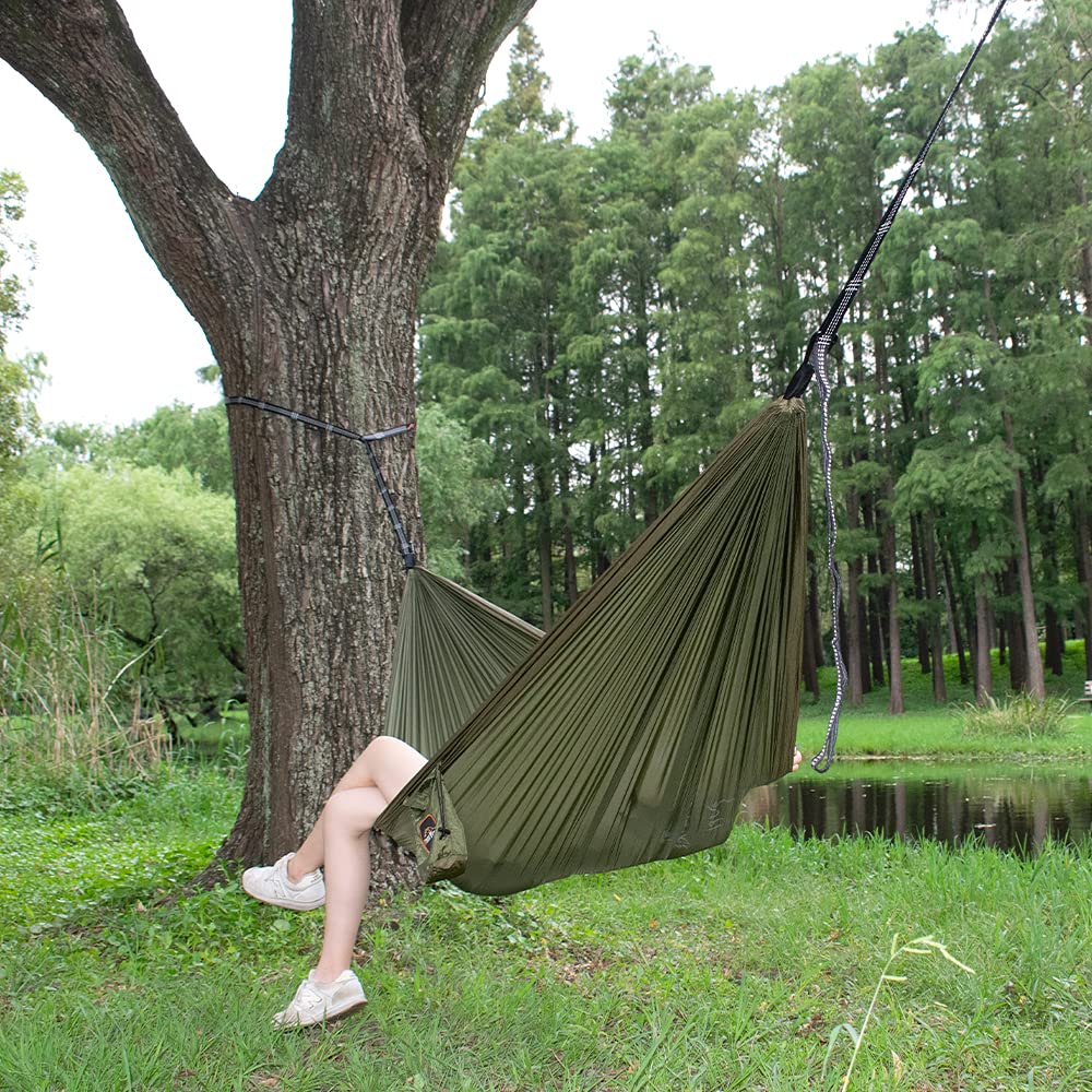 AnorTrek Lightweight Camping Hammock with Tree Straps