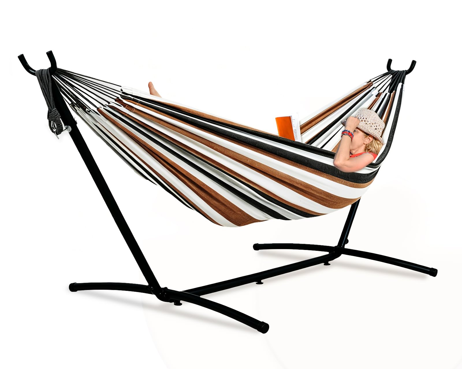 Lazy Daze Double Hammock with 9-Foot Stand and Carry Case