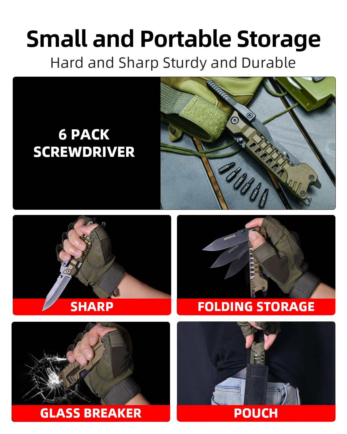 17-in-1 Survival Multitool Knife with Fire Starter