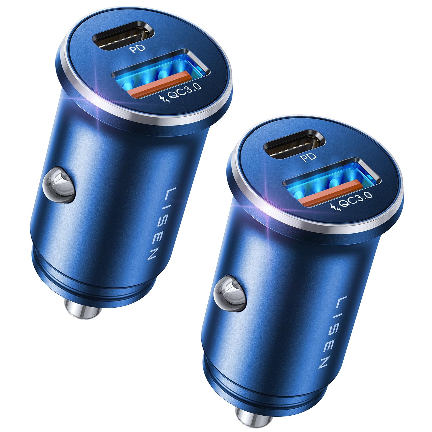 LISEN 95W Dual-Port USB-C Fast Car Charger Adapter