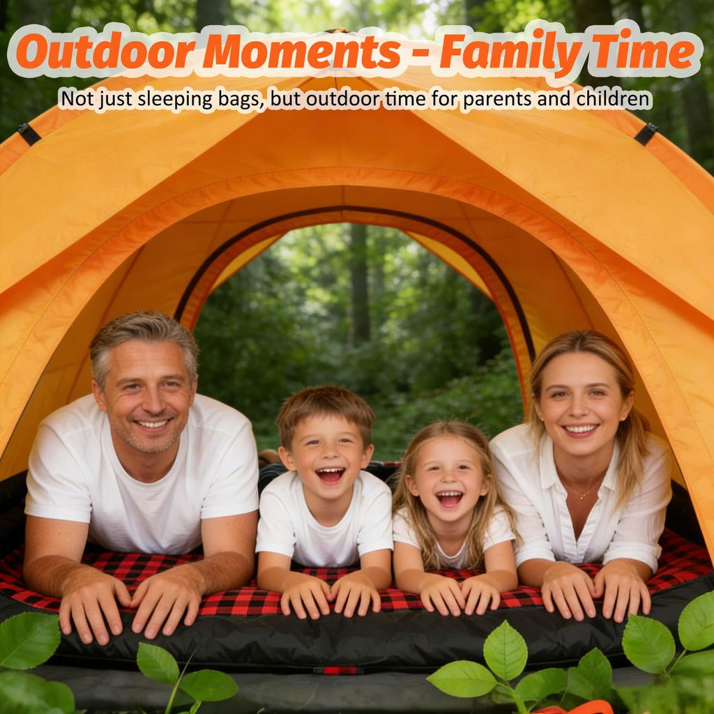 Swtmerry XL Double Sleeping Bag with Two Pillows