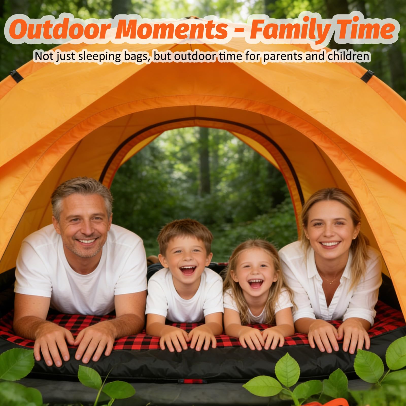 Swtmerry XL Double Sleeping Bag with Two Pillows