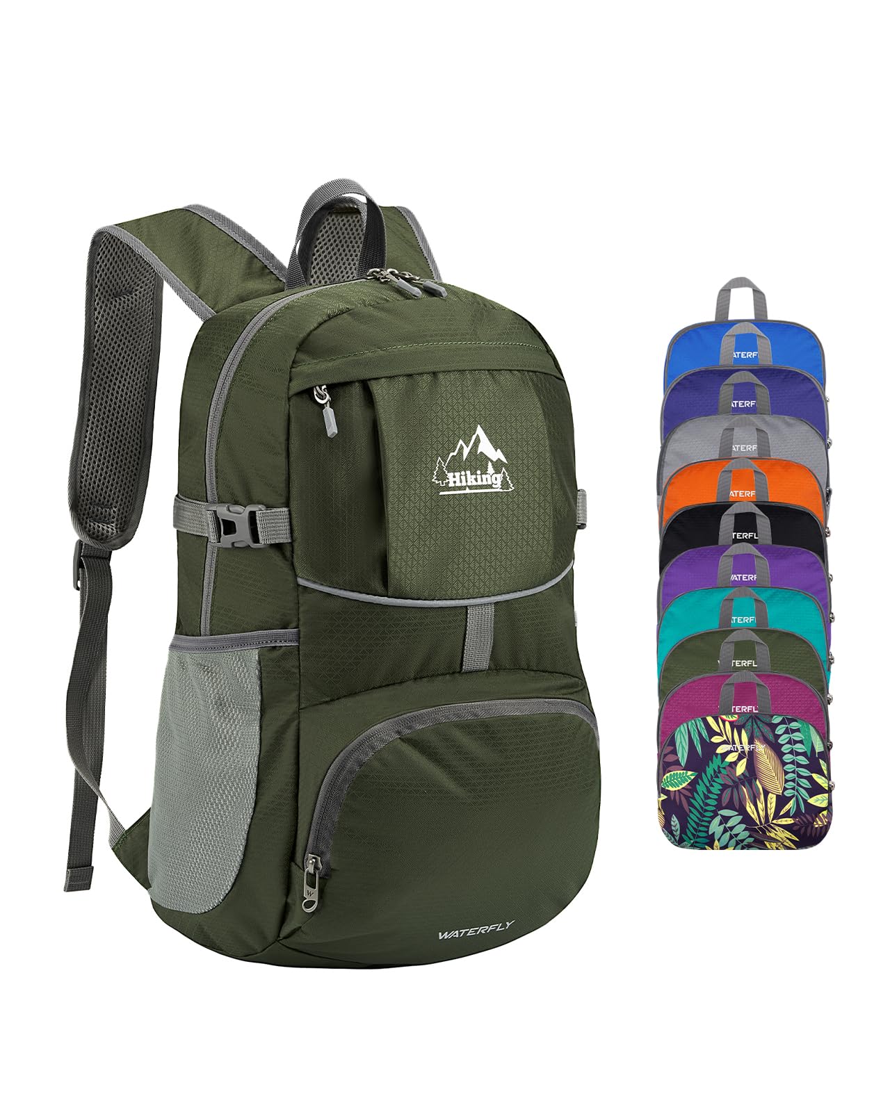WATERFLY 25/35L Ultralight Packable Hiking Daypack