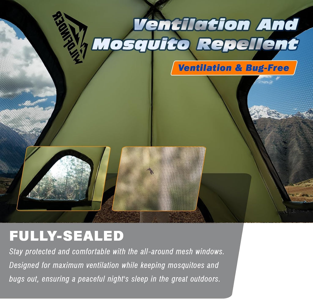 Waterproof PU3000mm 2–3 Person Pickup Truck Bed Tent