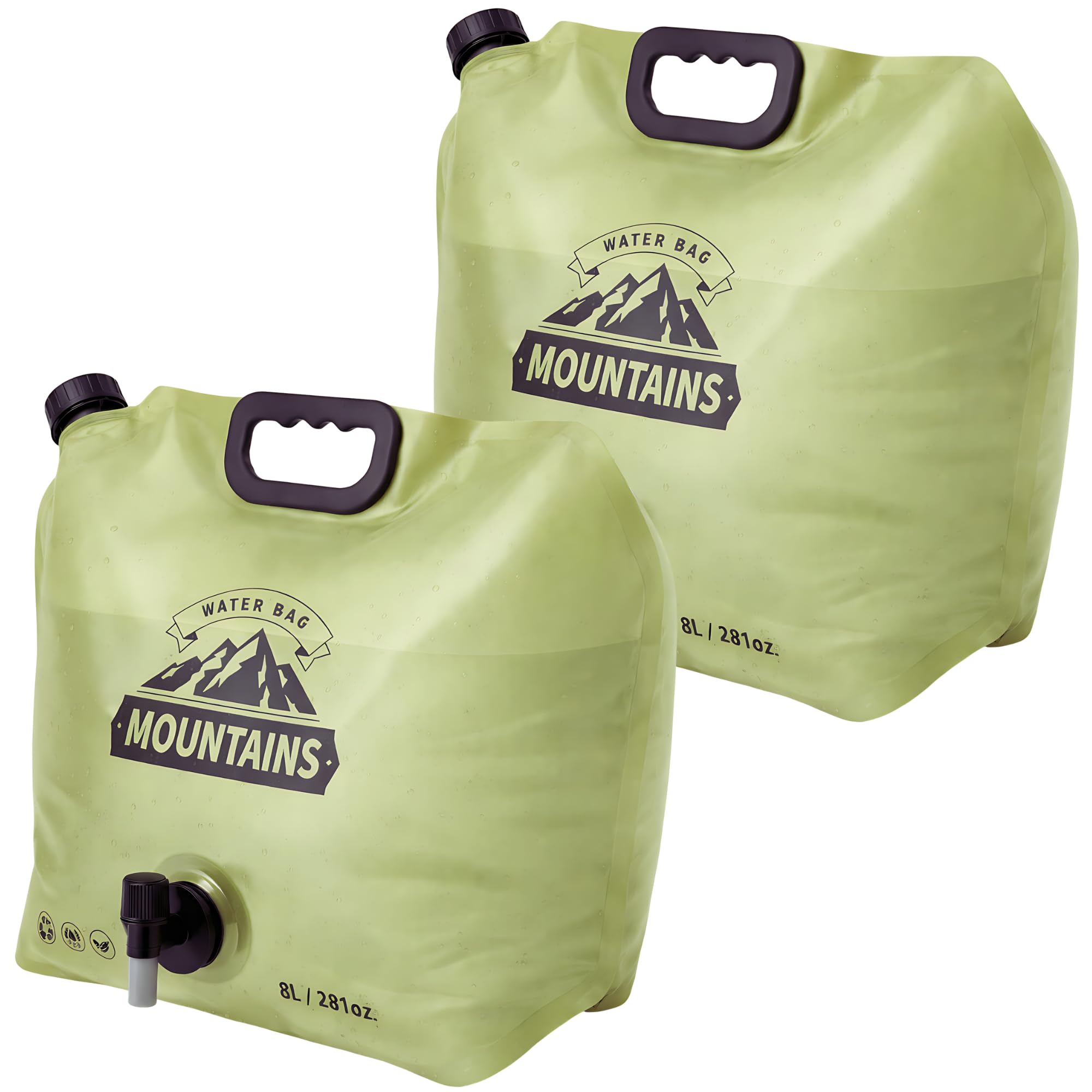 CoreMuse 2-Gallon Collapsible Water Container with Spout