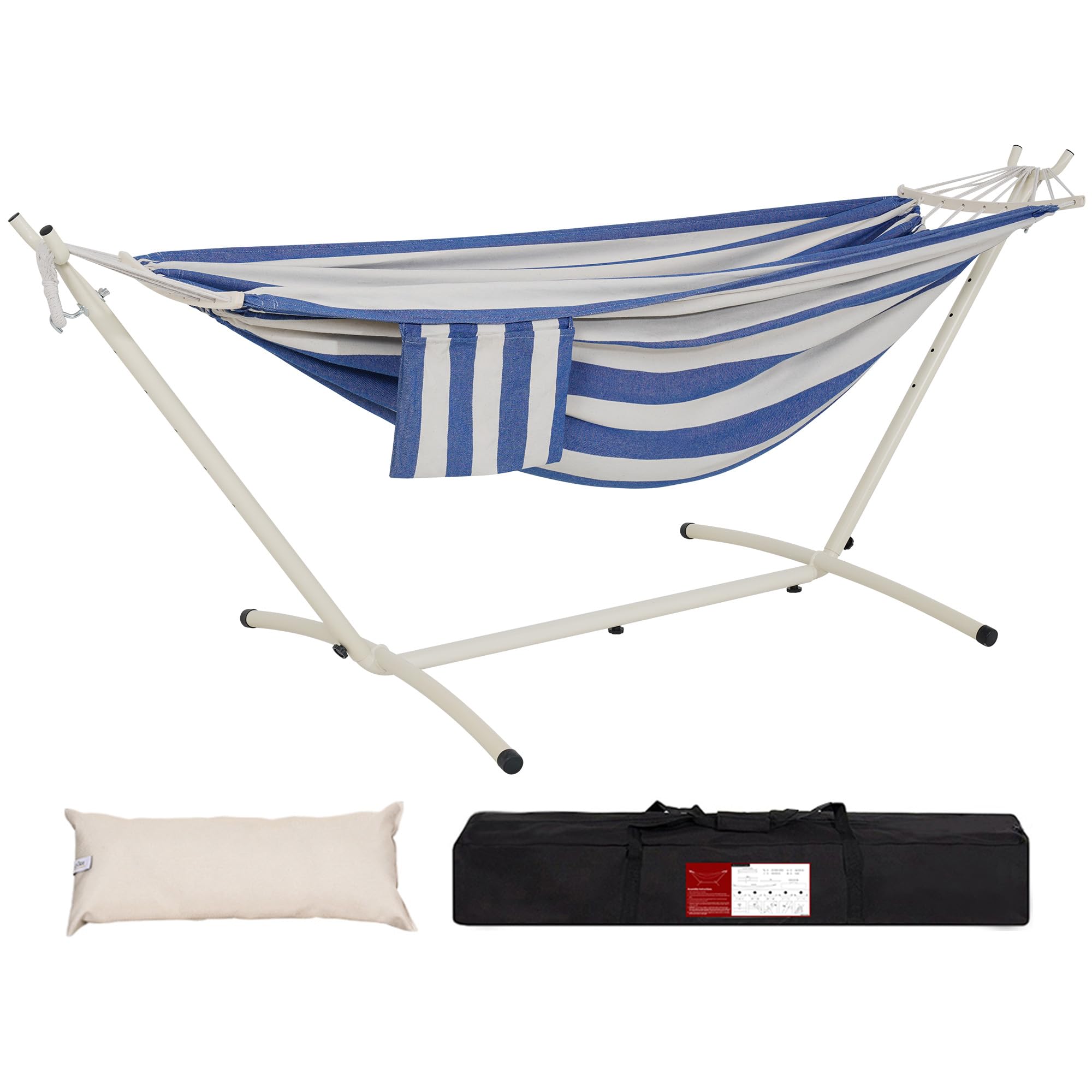 Lazy Daze Double Hammock with 9-Foot Stand and Carry Case