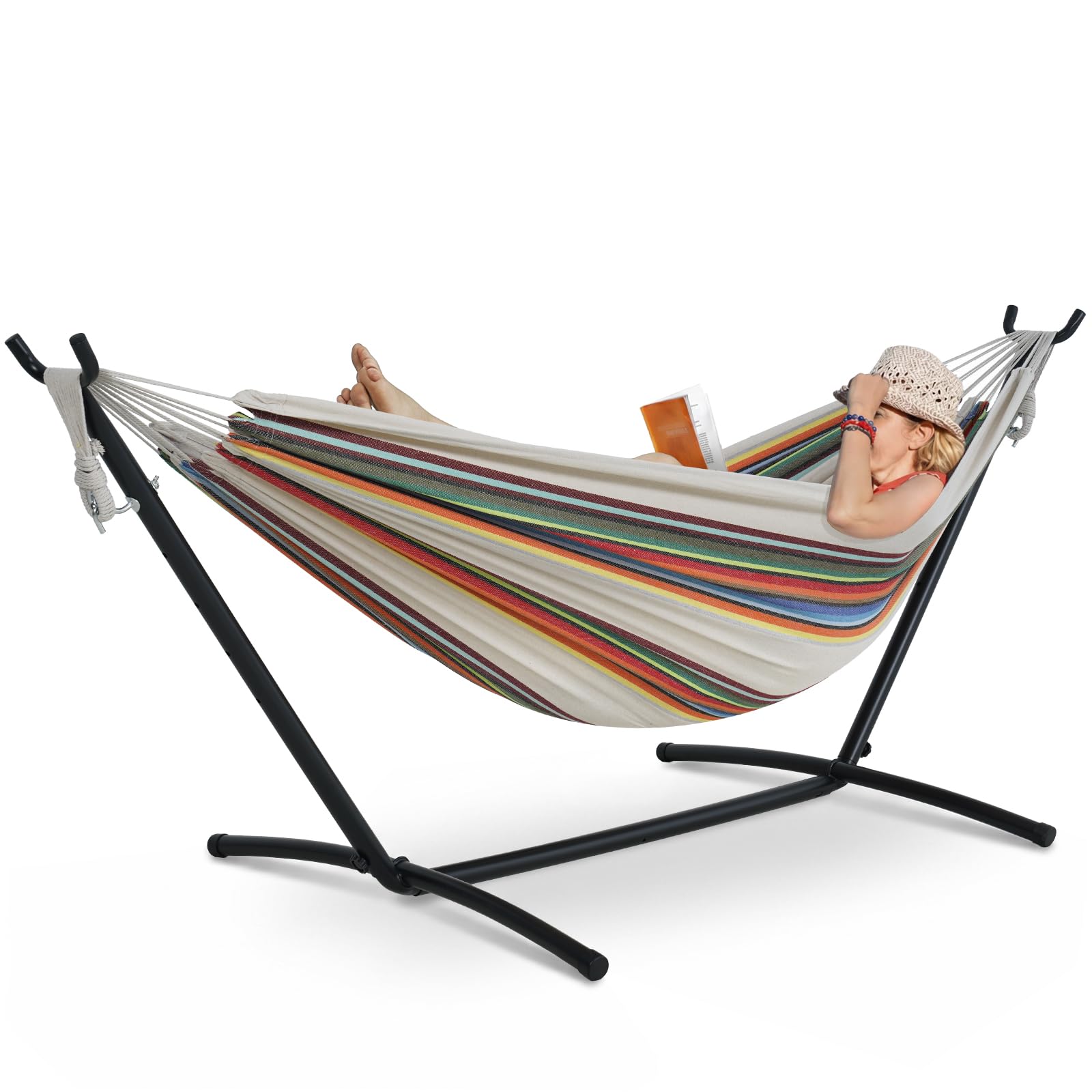 Lazy Daze Double Hammock with 9-Foot Stand and Carry Case