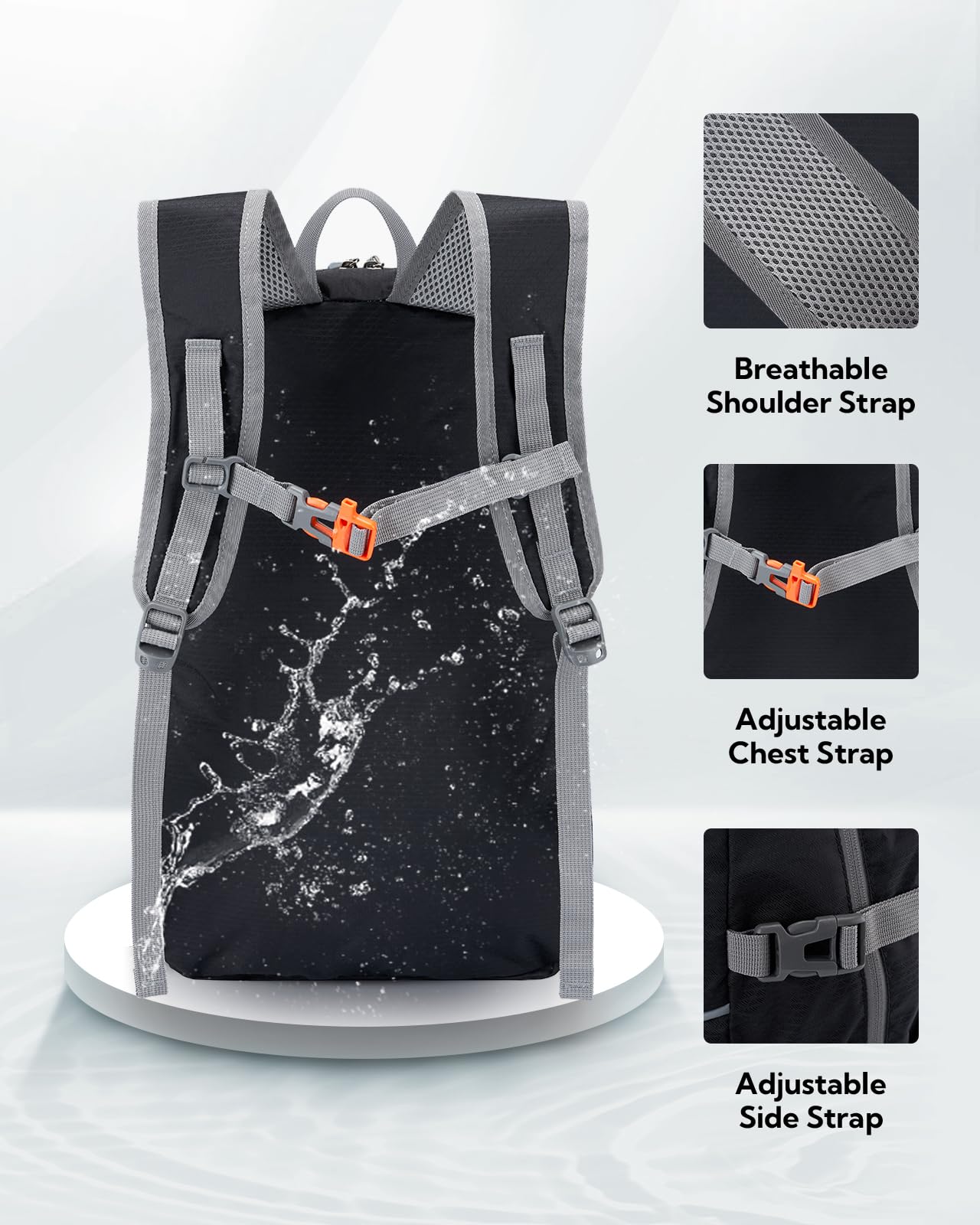 WATERFLY 25/35L Ultralight Packable Hiking Daypack