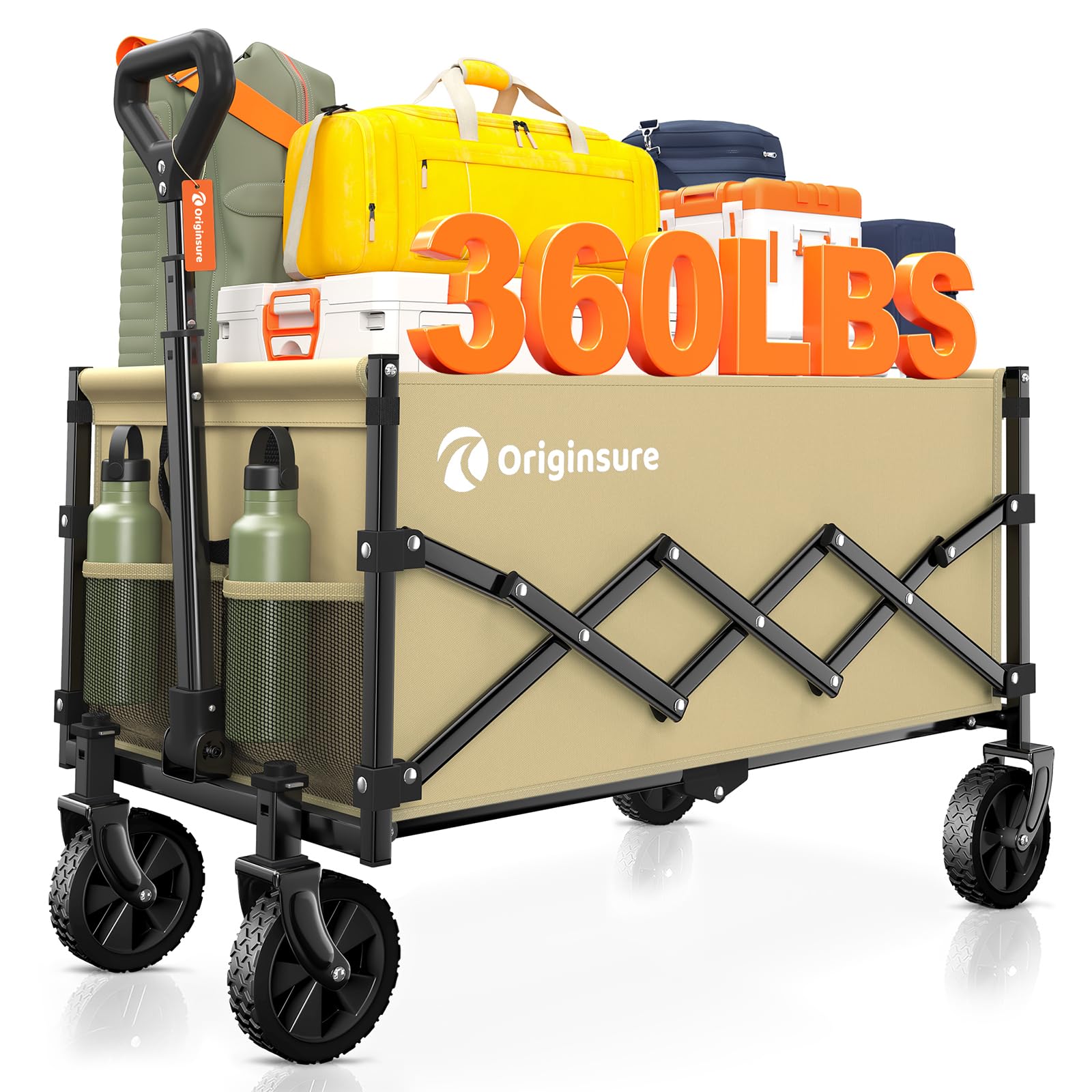 Originsure Collapsible Utility Wagon for Family Outings