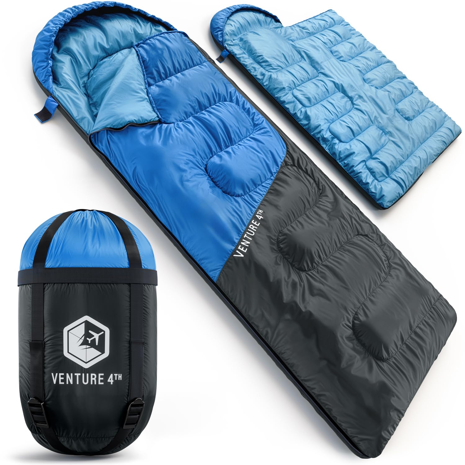 VENTURE 4TH Camping Sleeping Bag in Single, XXL or Double