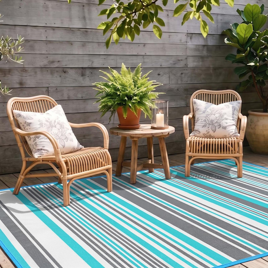 Waterproof Reversible Outdoor Camping Rug for RV and Patio