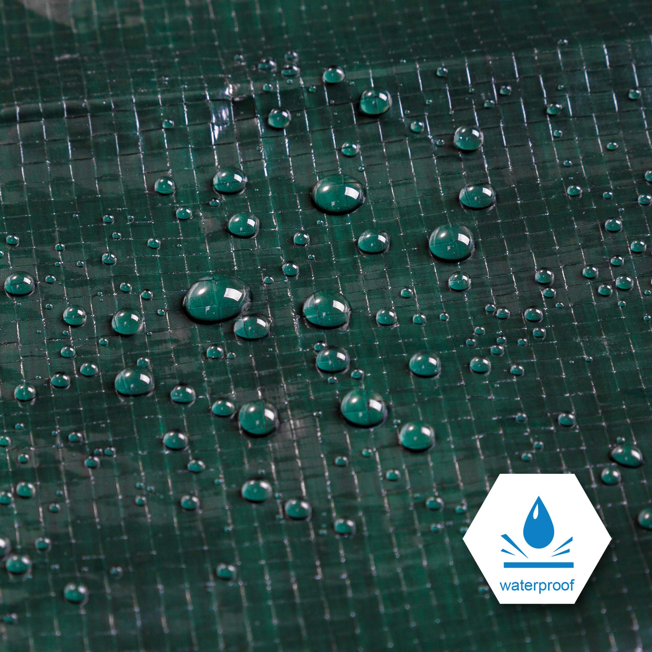 Cartman 8-Mil Green Waterproof Poly Tarp Cover