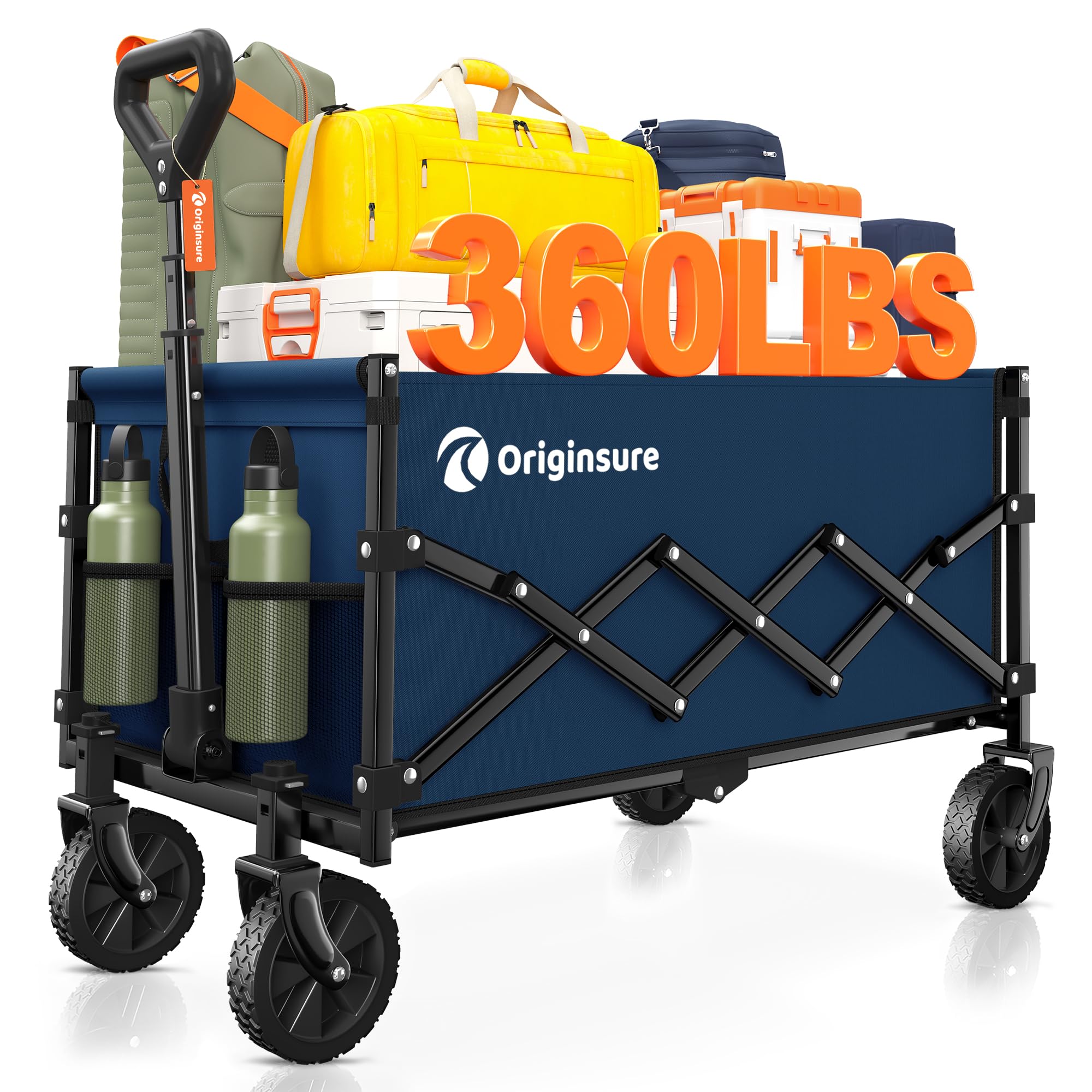Originsure Collapsible Utility Wagon for Family Outings