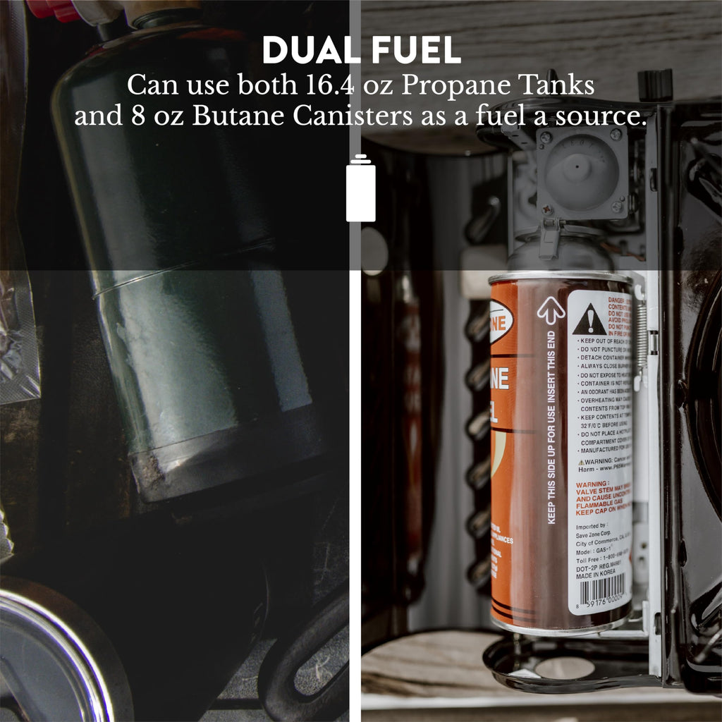 Gas One Dual-Fuel Propane and Butane Camping Stove with Case