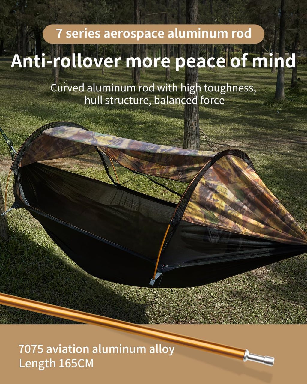 Travel Bird 2-Person Hammock Tent with Mosquito Net