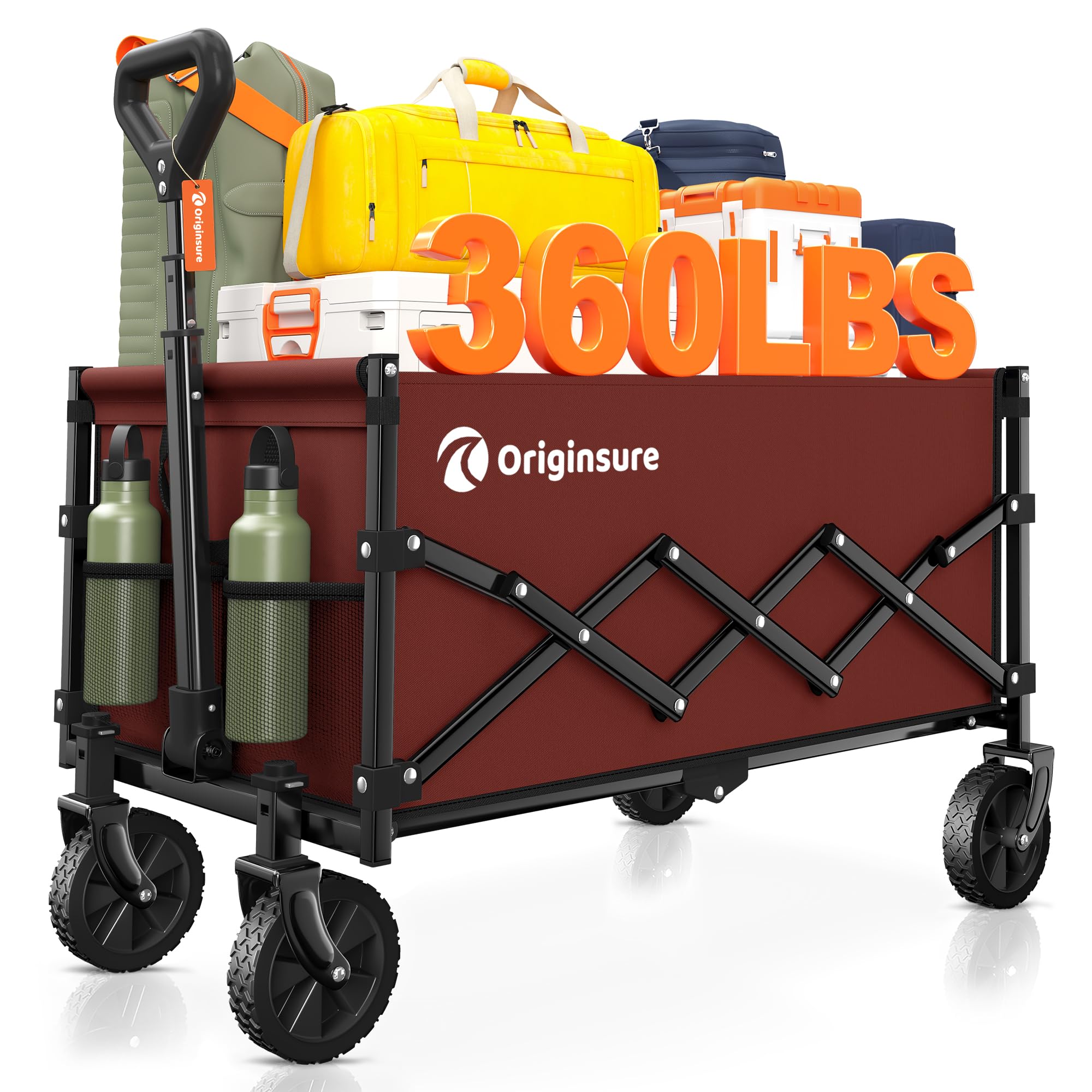 Originsure Collapsible Utility Wagon for Family Outings