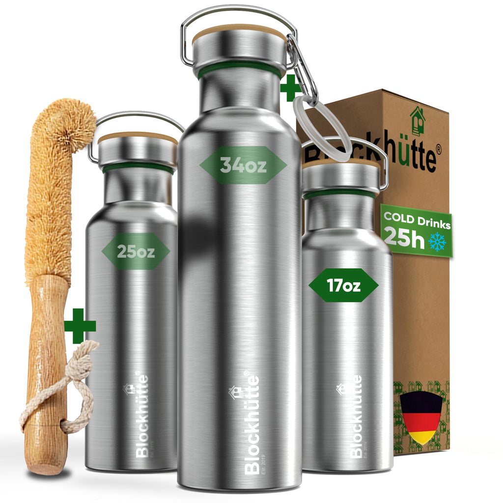 Blockhütte Vacuum-Insulated Stainless Steel Water Bottle