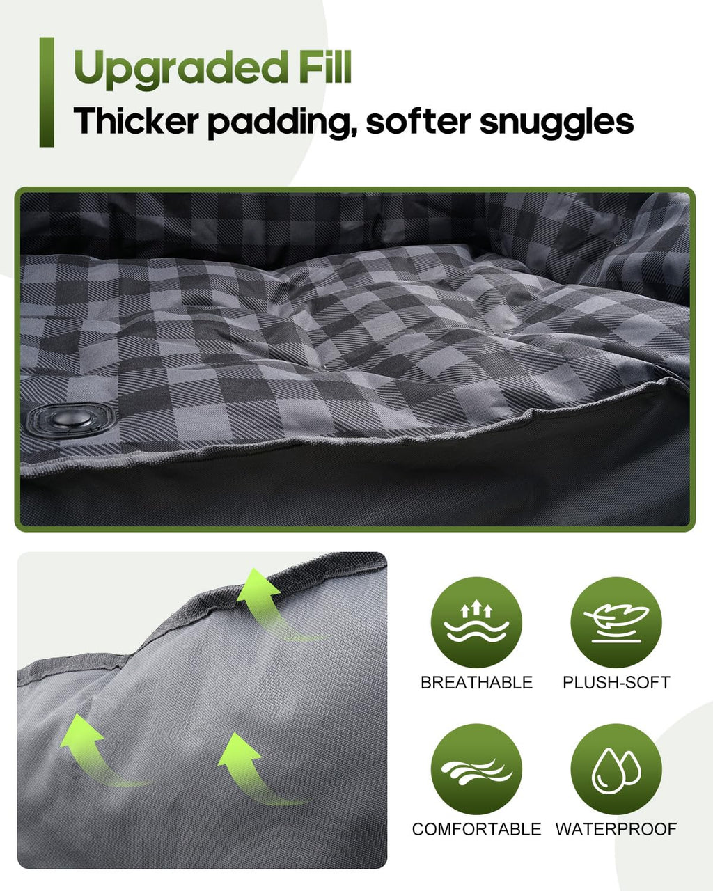 Pcuauld Oversized Double Camping Loveseat with Cup Holders
