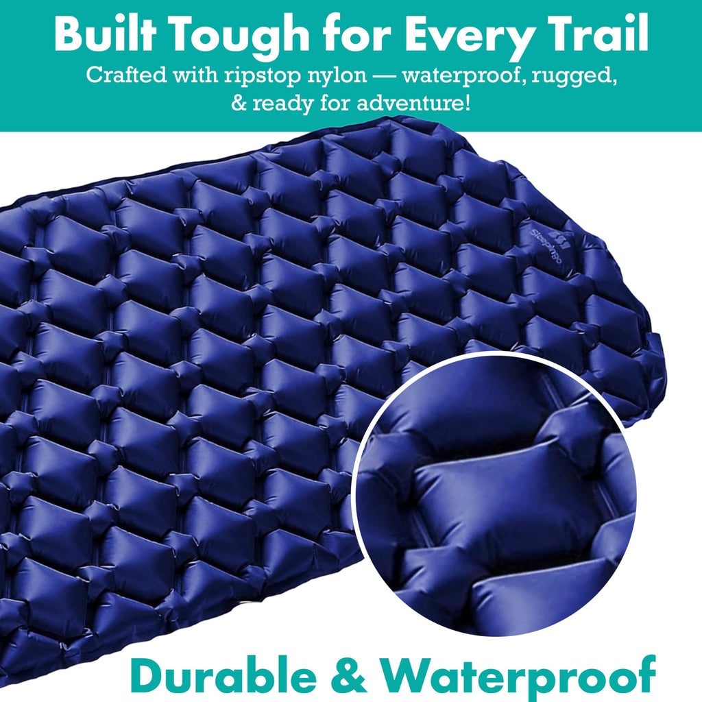 Sleepingo Ultralight Inflatable Sleeping Mat for Backpacking