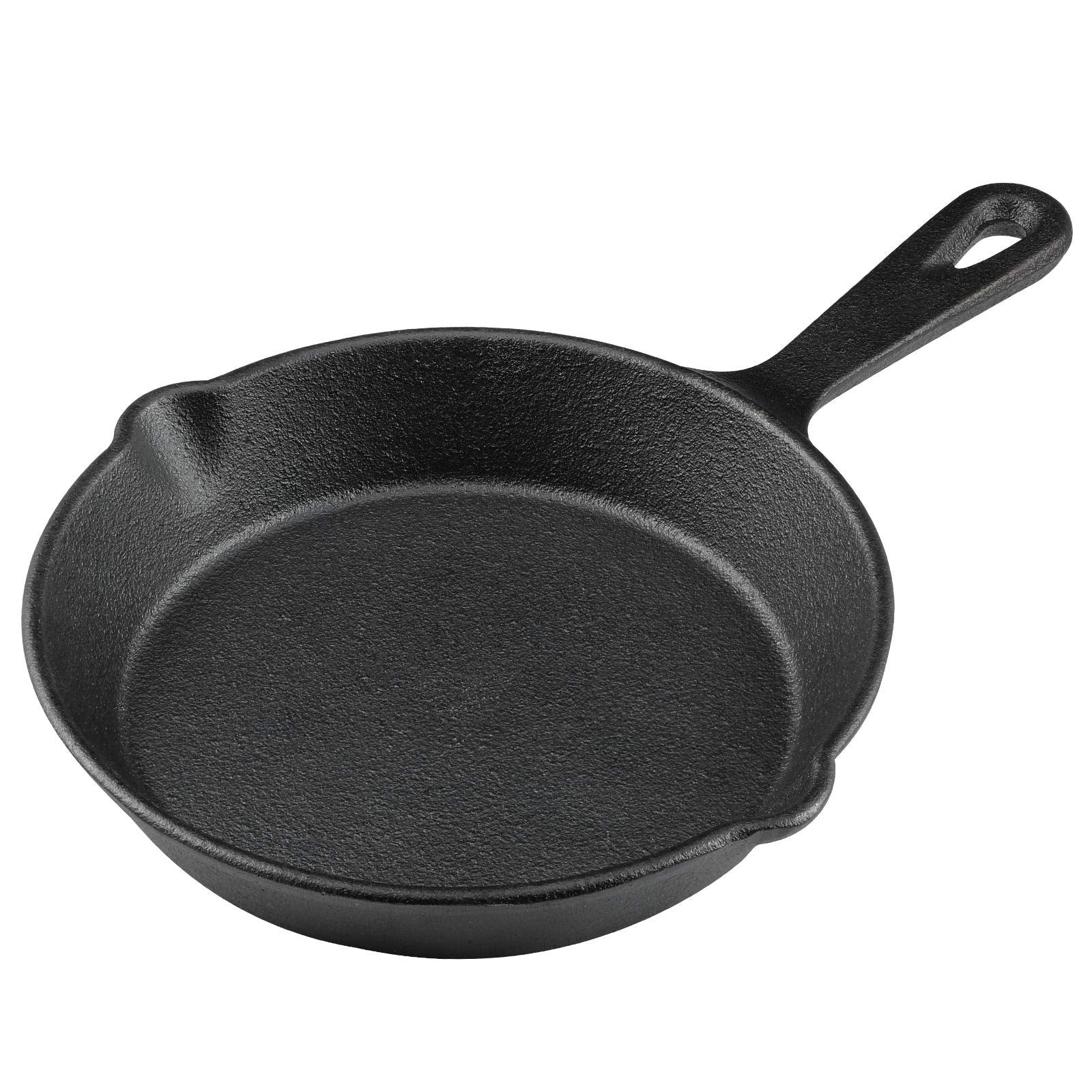 MOZUVE 6-Inch Pre-Seasoned Cast Iron Camping Skillet